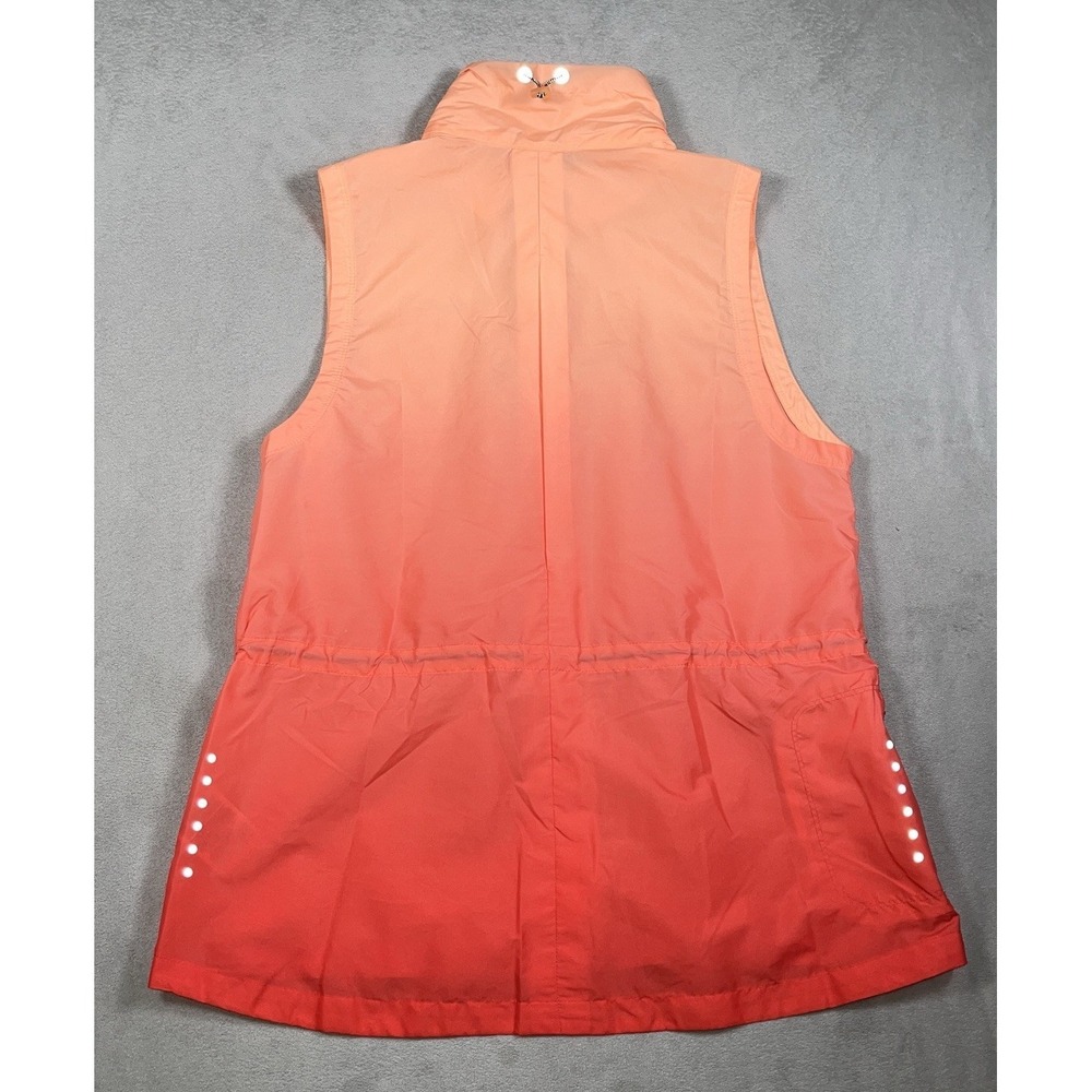 Nike Gradient Reflective Running Vest Womens Large‎ Ombre Orange Full Zip/Pocket - Picture 6 of 10
